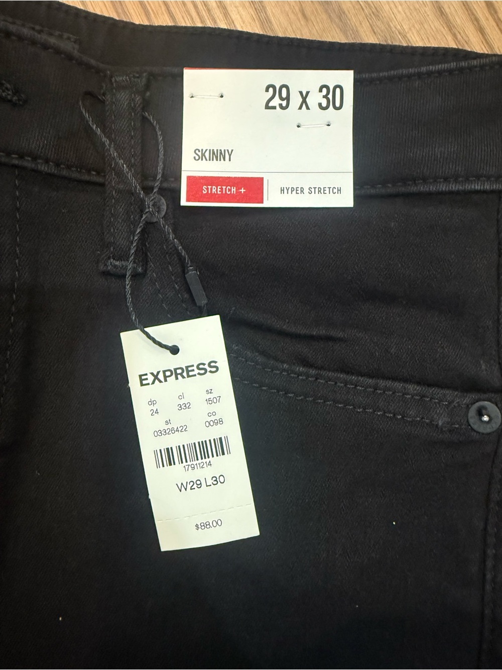 Express Men's Skinny Jeans in Black